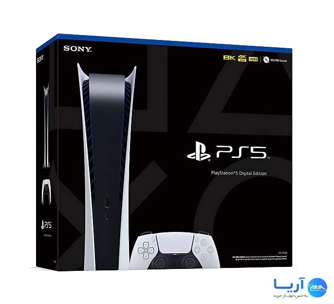 قیمت و خرید پلی استیشن سونی PS5 Digital Edition 825GB | فروشگاه آریا